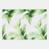 Tropisch bladgroen botanisch huis plant inpakpapier vel (Voorkant 2)