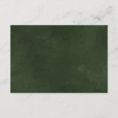 Tropisch Bladgroen Goud Lijst Bruiloft Receptie Informatiekaartje (Achterkant)