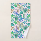 Tropisch bladpatroon bad handdoek (Handdoek)