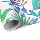 Tropisch bladpatroon cadeaupapier (Rol Hoek)