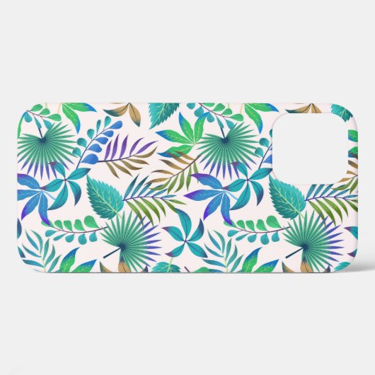 Tropisch bladpatroon Case-Mate iPhone case (Achterkant (horizontaal))