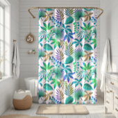 Tropisch bladpatroon douchegordijn