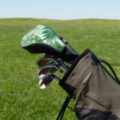 Tropisch bladpatroon golfhoofd Hoesje Golfheadcover (Insitu)
