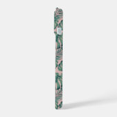 Tropisch bladpatroon iPhone 15 case (Linkerkant)