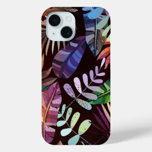 Tropisch Bladpatroon met Stemming Phone Hoesje