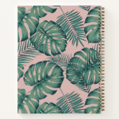Tropisch bladpatroon | Onze vakantie Notitieboek (Achterkant)
