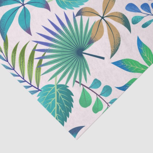 Tropisch bladpatroon tissuepapier (Detail)