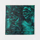 Tropisch bladpatroon wandkleed (Voorkant (horizontaal))