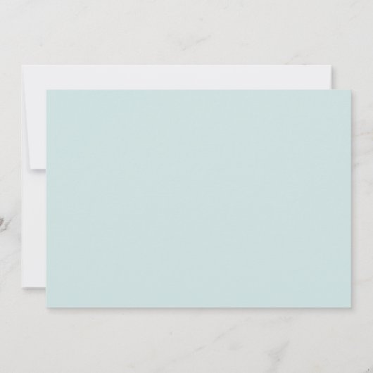 Tropisch Blauw 5 Foto Bruiloft Opslagdatum Save The Date (Achterkant)