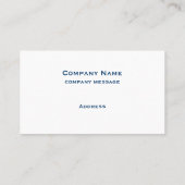 Tropisch blauw Drink Visitekaartje (Achterkant)