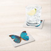Tropisch blauw en gekleurde vlinder van Turquoise Kartonnen Onderzetters (Insitu)