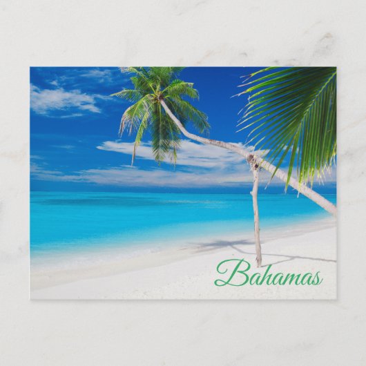 Tropisch blauw, exotisch Bahamasbalken Briefkaart (Voorkant)