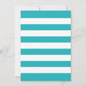 Tropisch Blauw Goud Ananas Baby Boy Douche Luau Kaart (Achterkant)