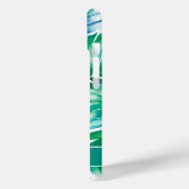 Tropisch Blauw Groen Palmvaten Persoonlijke naam Case-Mate iPhone Case (Achterkant / Links)