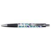 Tropisch Blauw Groene Butterflies Pen (Achterkant)