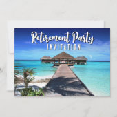 Tropisch blauw Kaart van de Pensioenpartij (Voorkant)