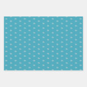 Tropisch blauw kerststaarvis in Ornamenten Inpakpapier Vel (Voorkant 3)