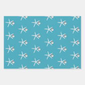 Tropisch blauw kerststaarvis in Ornamenten Inpakpapier Vel (Voorkant 2)