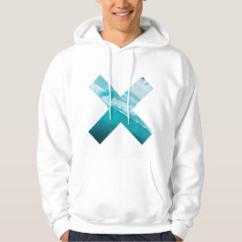 Tropisch blauw lagune hoodie