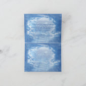 Tropisch  blauw marmerpaleis bedankkaart (Binnen)