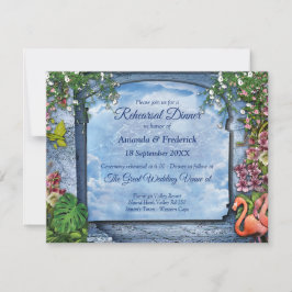 Tropisch  blauw marmerpaleis kaart