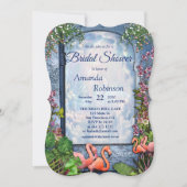 Tropisch  blauw marmerpaleis kaart (Voorkant)