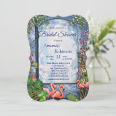 Tropisch  blauw marmerpaleis kaart (Staand voorkant)