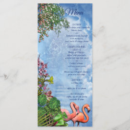 Tropisch blauw marmerpaleis menu