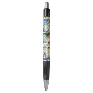 Tropisch blauw Mediterraan huwelijk Pen