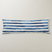 Tropisch Blauw Mediterraan Lichaamskussen (Achterkant)