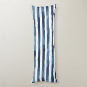 Tropisch Blauw Mediterraan Lichaamskussen (Achterkant (Verticaal))