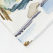 Tropisch blauw Middellandse Zeegebied Fleece Deken (Hoek)