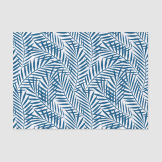 Tropisch blauw palmblad tissuepapier