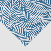 Tropisch blauw palmblad tissuepapier (Detail)