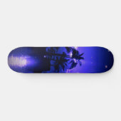 Tropisch blauw persoonlijk skateboard (Horizontaal)