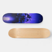 Tropisch blauw persoonlijk skateboard (Horizontaal)