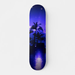 Tropisch blauw persoonlijk skateboard