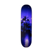 Tropisch blauw persoonlijk skateboard (Verticaal)