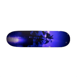 Tropisch blauw persoonlijk skateboard