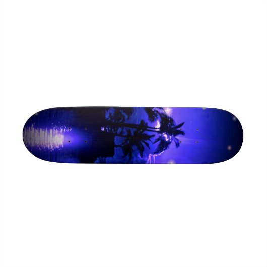 Tropisch blauw persoonlijk skateboard (Horizontaal)