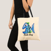 Tropisch blauw Piranha boekentas Tote Bag (Voorkant (product))