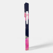 Tropisch blauw roze hibiscus flauwschilderij Case-Mate iPhone case (Achterkant / Links)