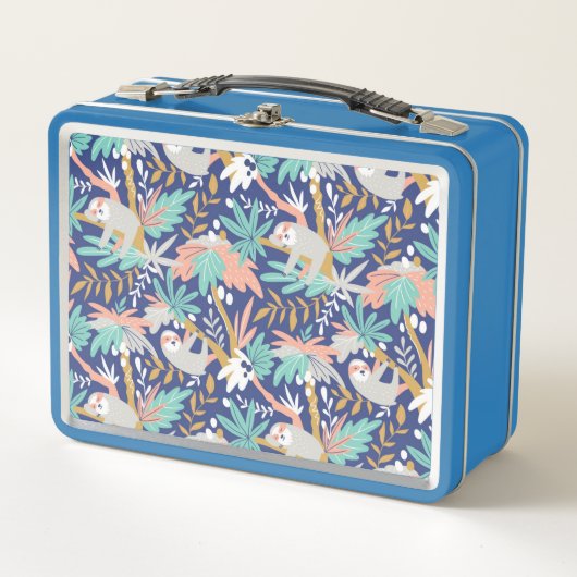 Tropisch blauw sleufpatroon (Voorkant)