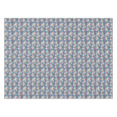 Tropisch blauw sleufpatroon tafelkleed (Voorkant (Horizontaal))
