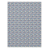 Tropisch blauw sleufpatroon tafelkleed (Voorkant)