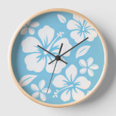 Tropisch blauw strand bloemen (Voorkant)