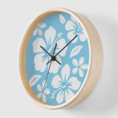 Tropisch blauw strand bloemen (Hoek)