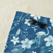 Tropisch blauw strandlaken (In situ)