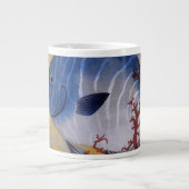  Tropisch Blauw Vis Koraal Marien Oceaanleven Grote Koffiekop (Voorkant)