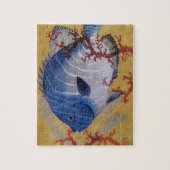 Tropisch Blauw Vis Koraal Marien Oceaanleven Legpuzzel (Verticaal)